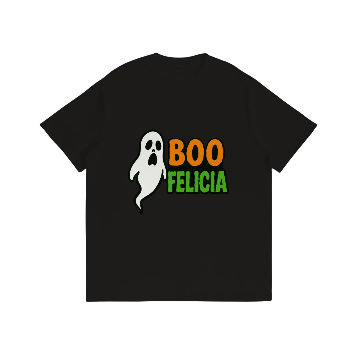 Boo Felicia T-Shirt – Funny Halloween Gildan 5000 Unisex Cotton Tee | Ghost Graphic